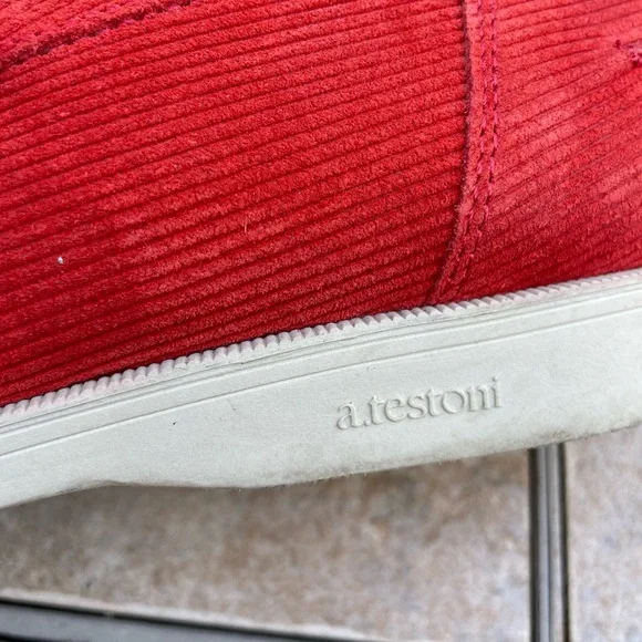 A.TESTONI loafers red